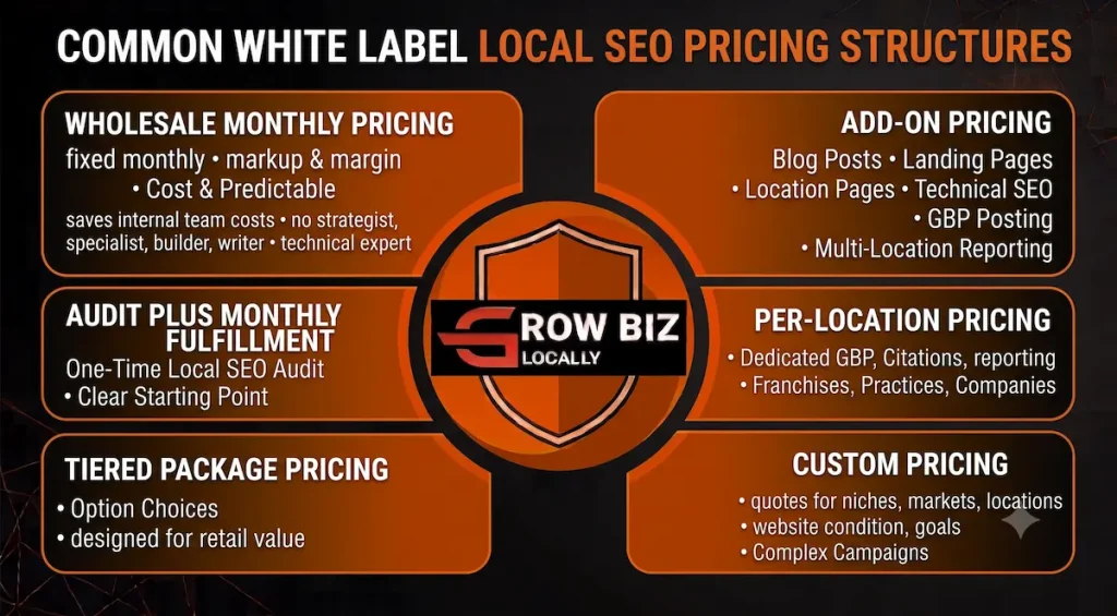 Common White Label Local SEO Pricing Structures
